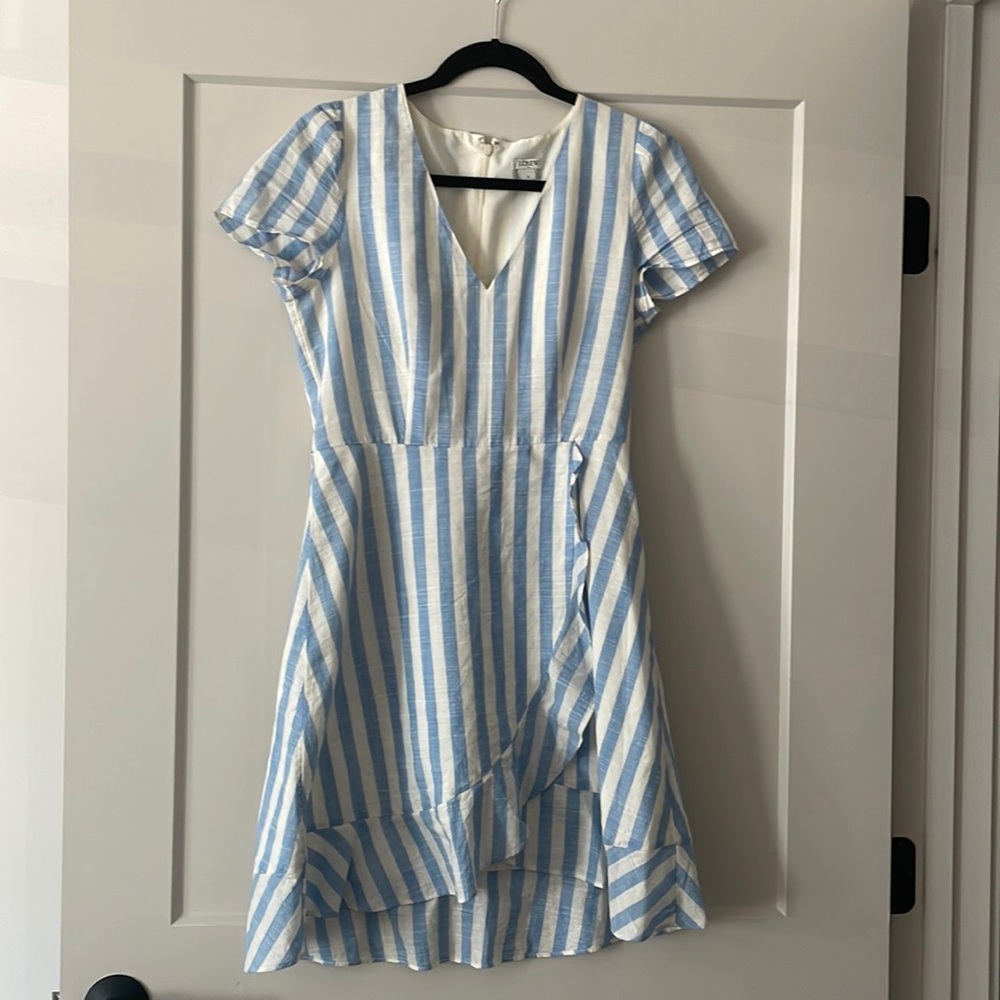 J.Crew Blue And White Striped Dress